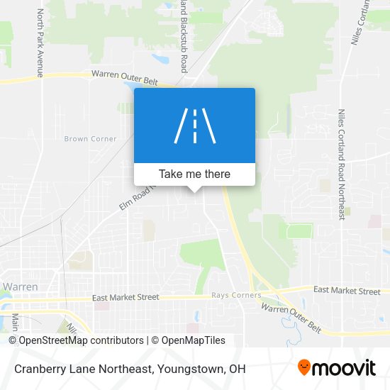 Cranberry Lane Northeast map