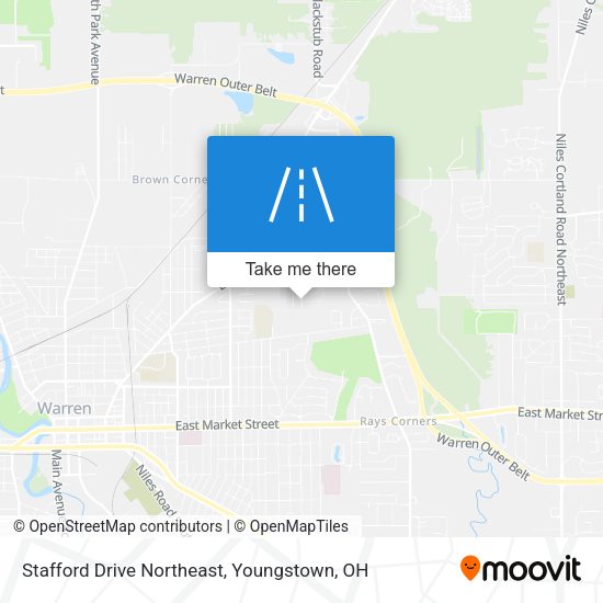 Stafford Drive Northeast map
