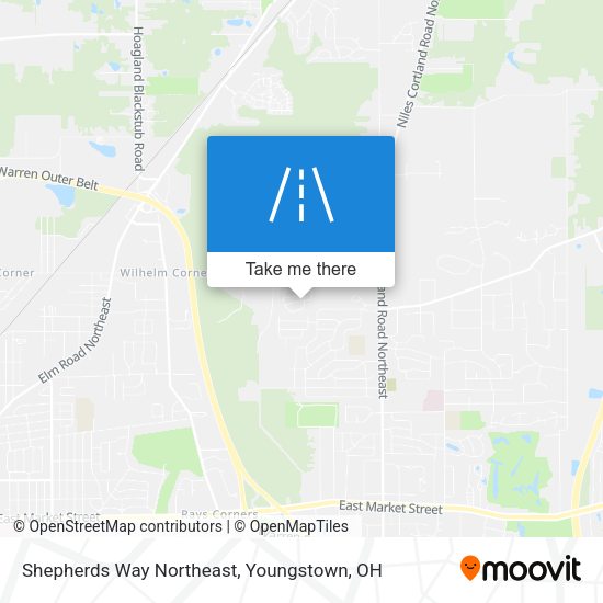 Shepherds Way Northeast map