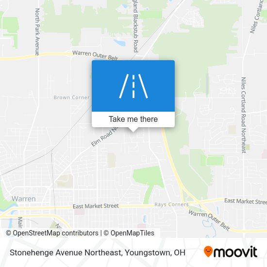 Mapa de Stonehenge Avenue Northeast