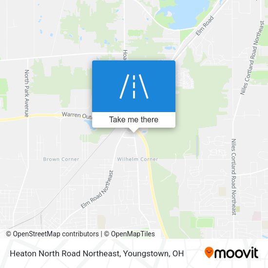 Heaton North Road Northeast map