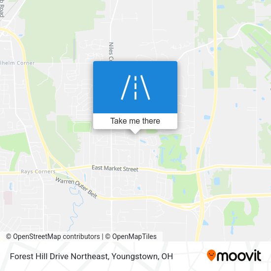 Forest Hill Drive Northeast map
