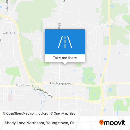 Shady Lane Northeast map