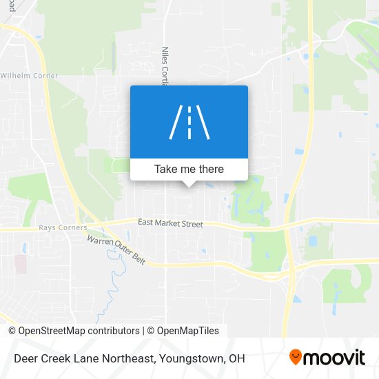 Deer Creek Lane Northeast map