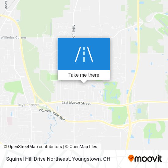 Squirrel Hill Drive Northeast map