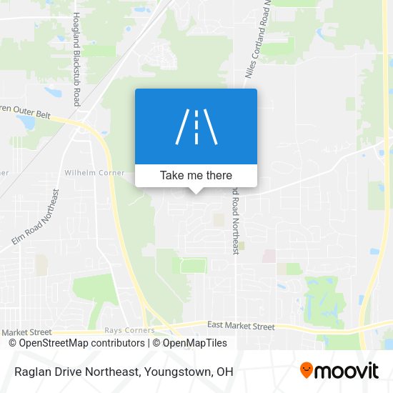Raglan Drive Northeast map