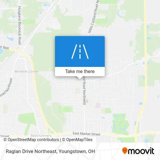 Raglan Drive Northeast map