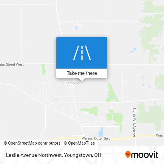 Leslie Avenue Northwest map