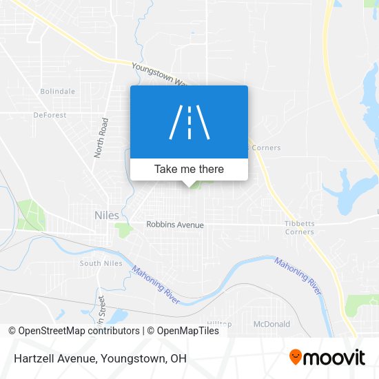 Hartzell Avenue map