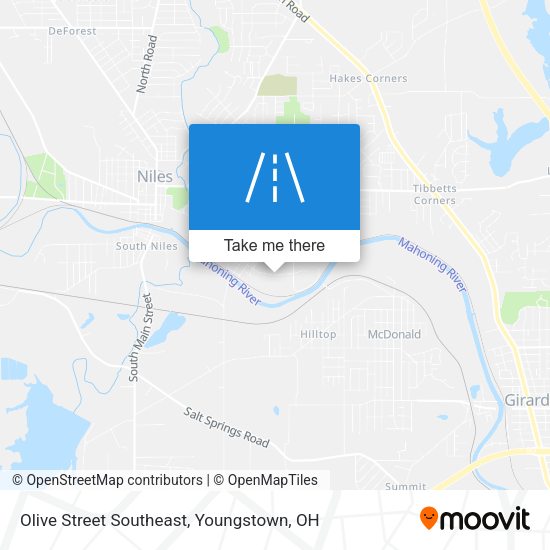 Mapa de Olive Street Southeast