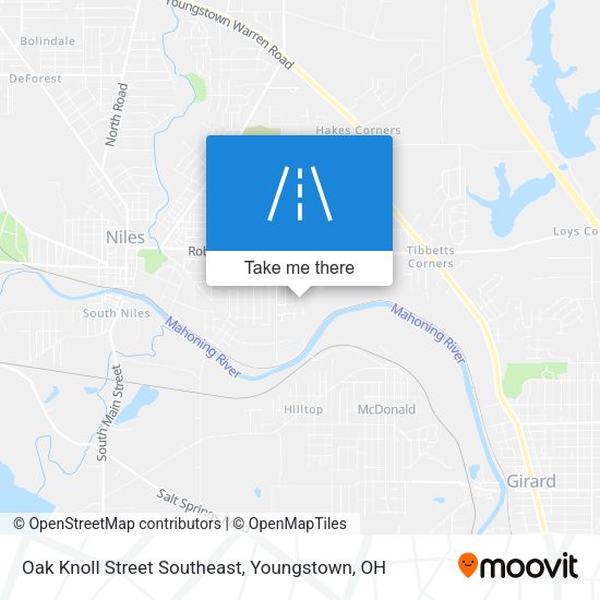 Mapa de Oak Knoll Street Southeast