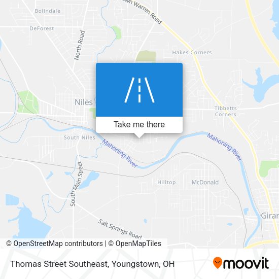 Thomas Street Southeast map