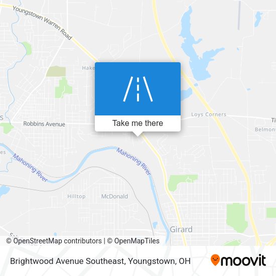 Brightwood Avenue Southeast map