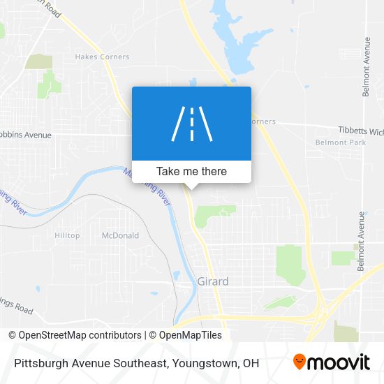 Pittsburgh Avenue Southeast map