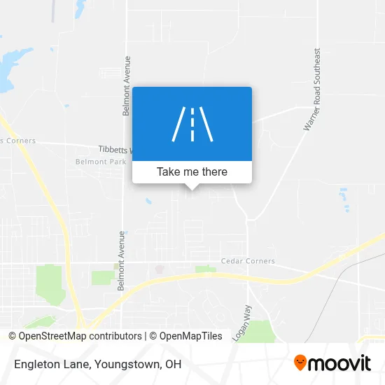 Engleton Lane map