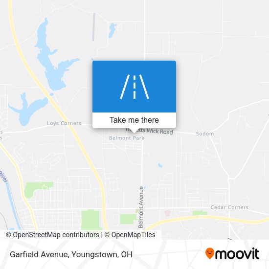 Garfield Avenue map