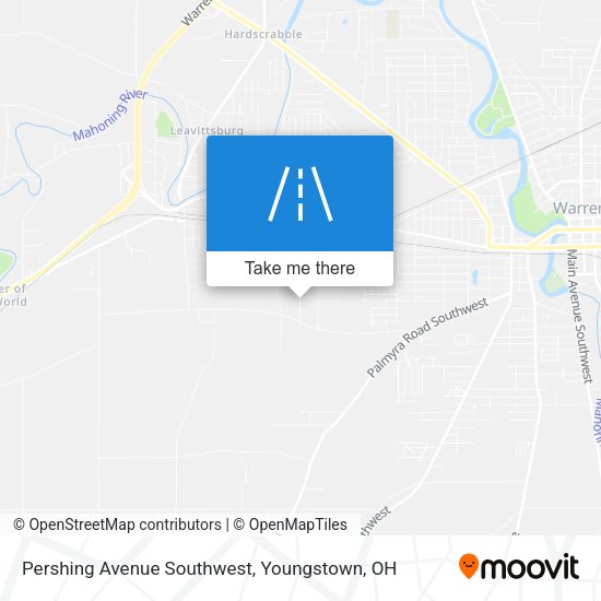 Pershing Avenue Southwest map