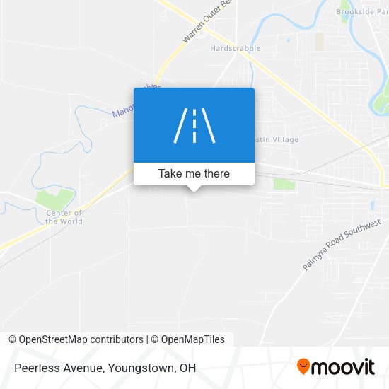 Peerless Avenue map