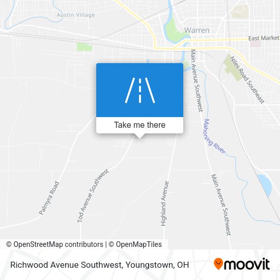 Richwood Avenue Southwest map