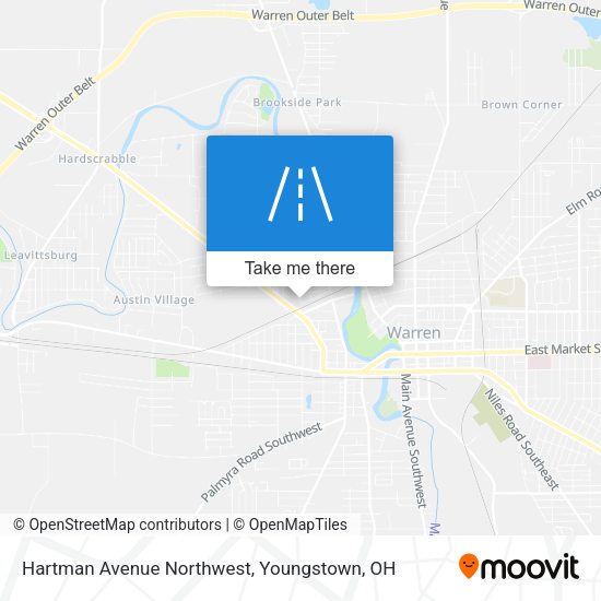 Hartman Avenue Northwest map