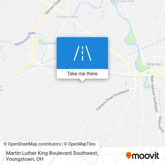 Martin Luther King Boulevard Southwest map