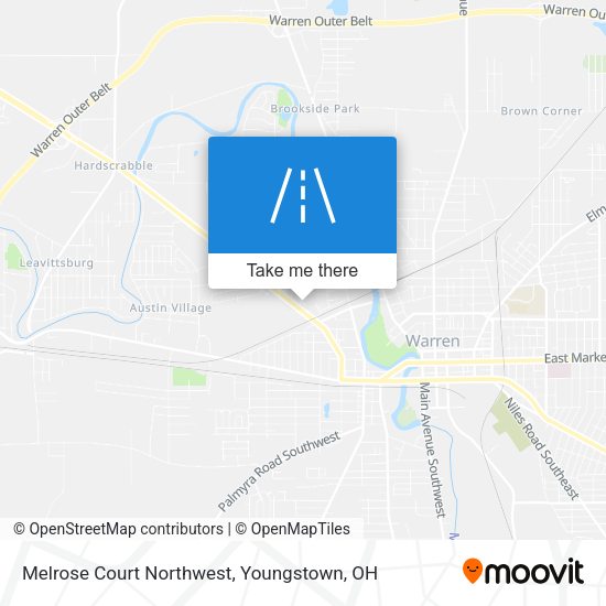 Mapa de Melrose Court Northwest