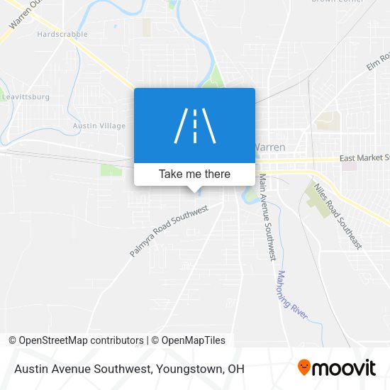Austin Avenue Southwest map