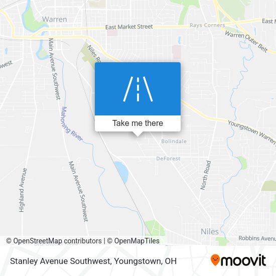 Stanley Avenue Southwest map