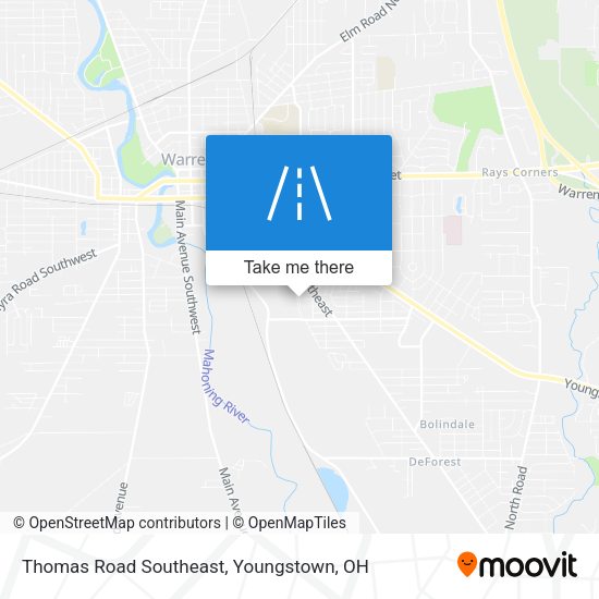 Thomas Road Southeast map