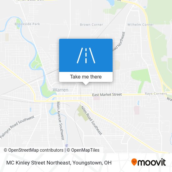 Mapa de MC Kinley Street Northeast