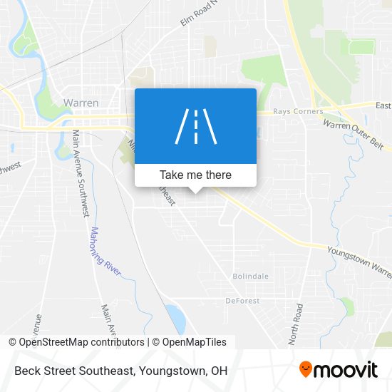 Beck Street Southeast map