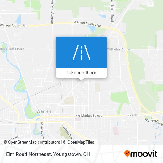 Elm Road Northeast map