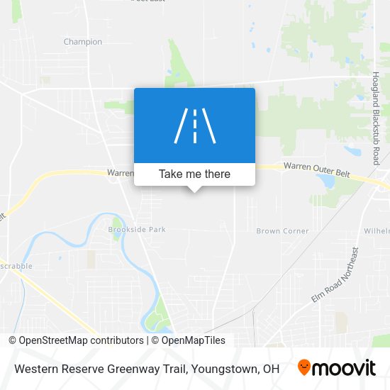 Western Reserve Greenway Trail map