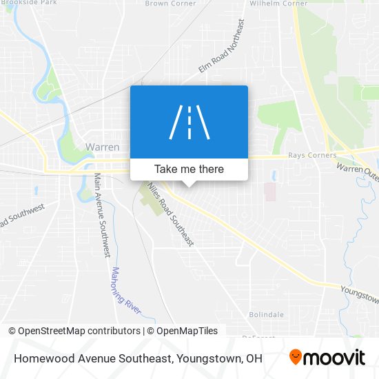 Mapa de Homewood Avenue Southeast