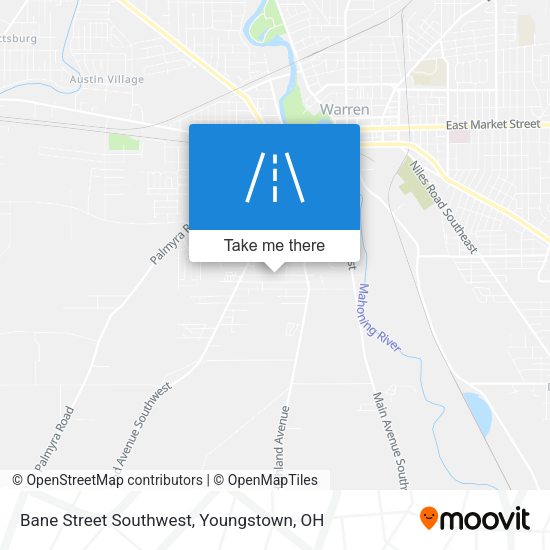 Bane Street Southwest map