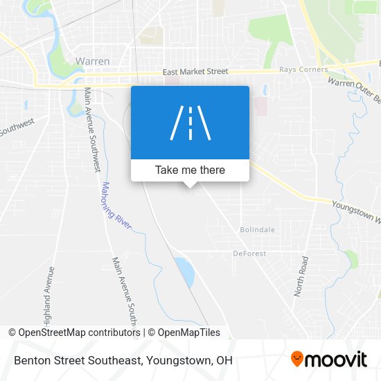 Benton Street Southeast map