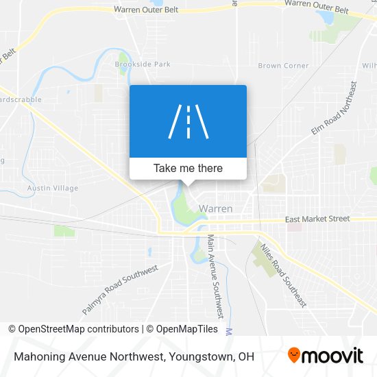 Mahoning Avenue Northwest map