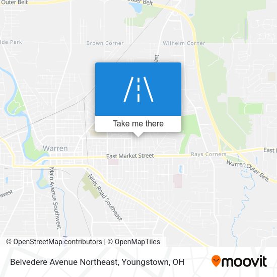 Mapa de Belvedere Avenue Northeast