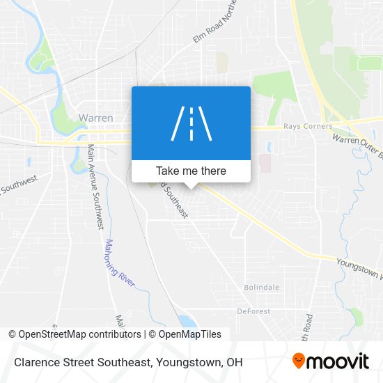 Clarence Street Southeast map