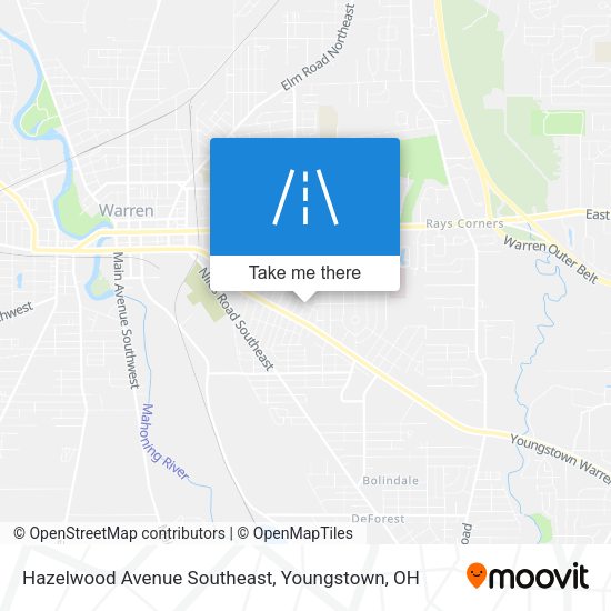 Mapa de Hazelwood Avenue Southeast