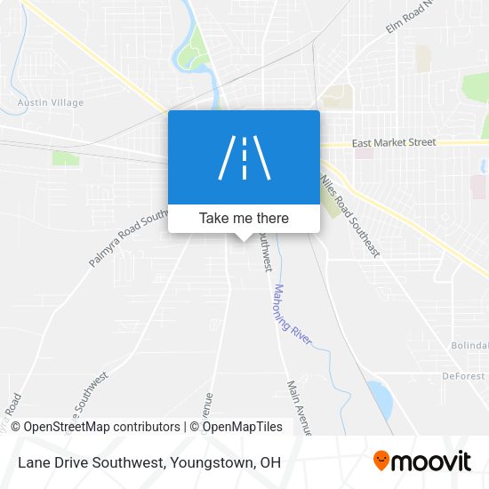 Lane Drive Southwest map