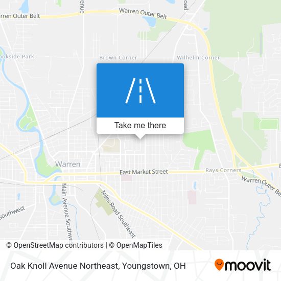Oak Knoll Avenue Northeast map