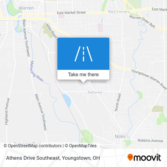 Athens Drive Southeast map