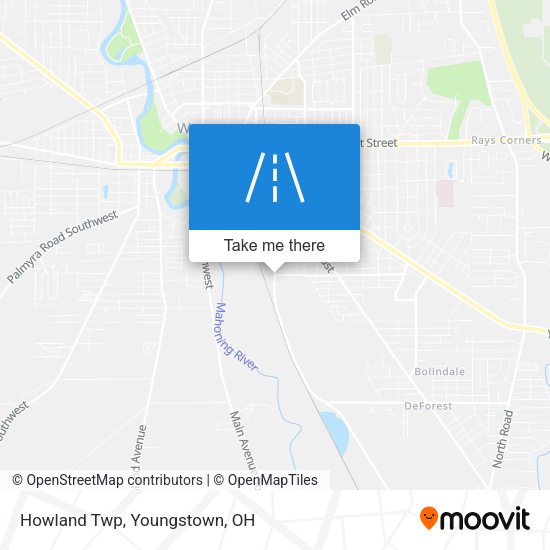 Mapa de Howland Twp