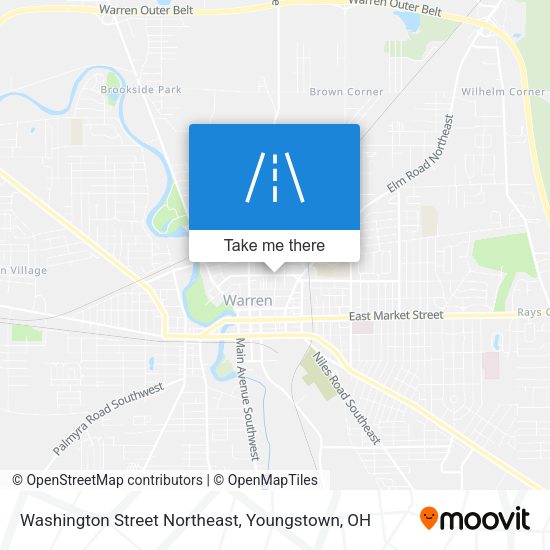 Mapa de Washington Street Northeast
