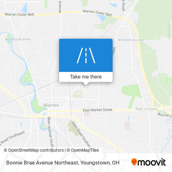 Bonnie Brae Avenue Northeast map