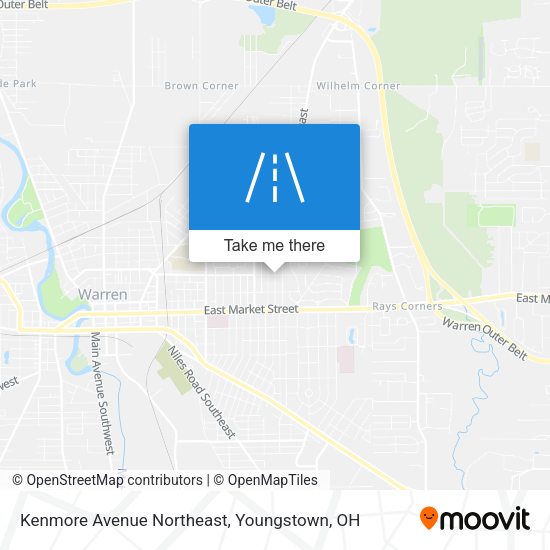 Kenmore Avenue Northeast map