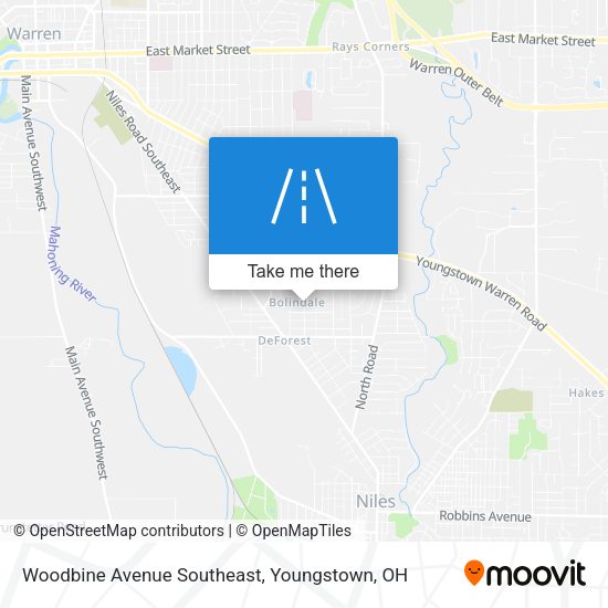 Mapa de Woodbine Avenue Southeast