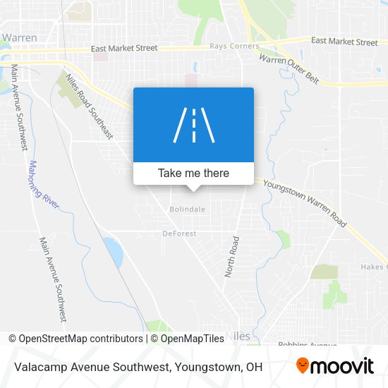 Valacamp Avenue Southwest map