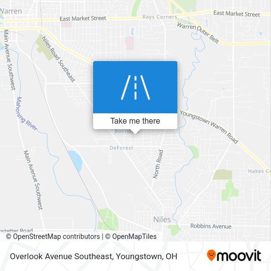 Mapa de Overlook Avenue Southeast